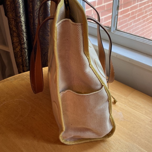 Fossil tote, 14x13x5”, canvas in pre-owned good condition with light spots - Picture 9 of 17